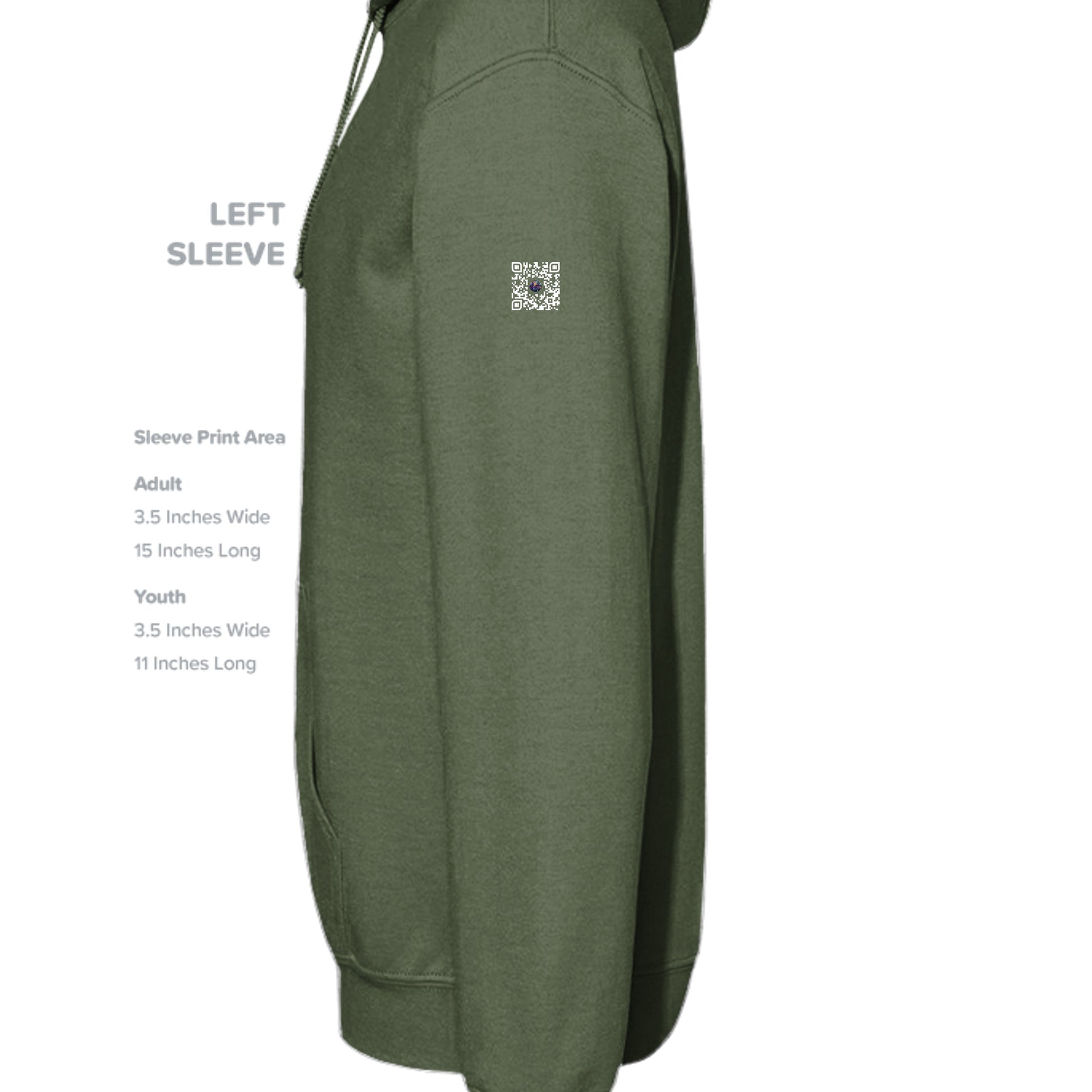 MILITARY GREEN - G185 - SLEEVE_LEFT
