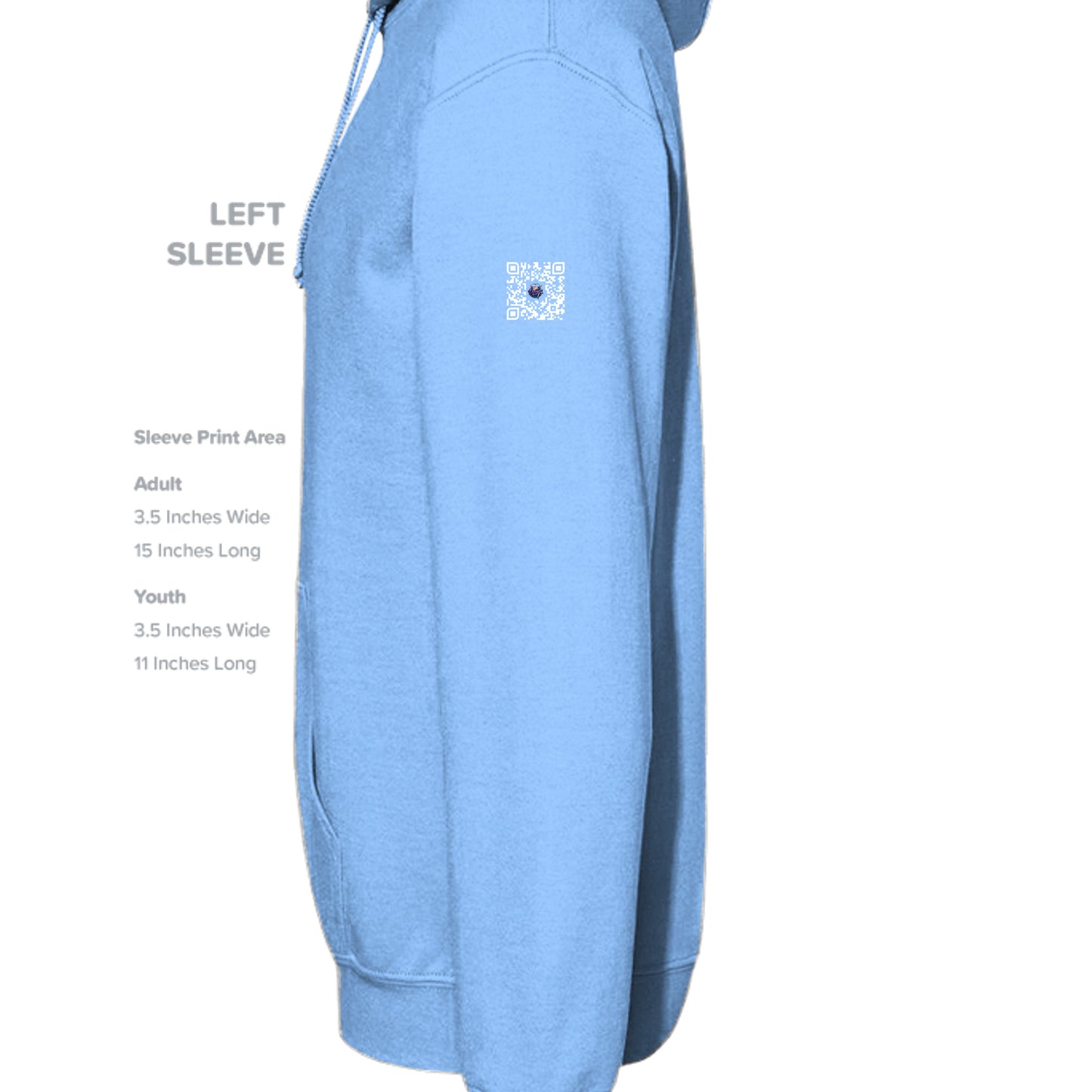CAROLINA BLUE - G185 - SLEEVE_LEFT