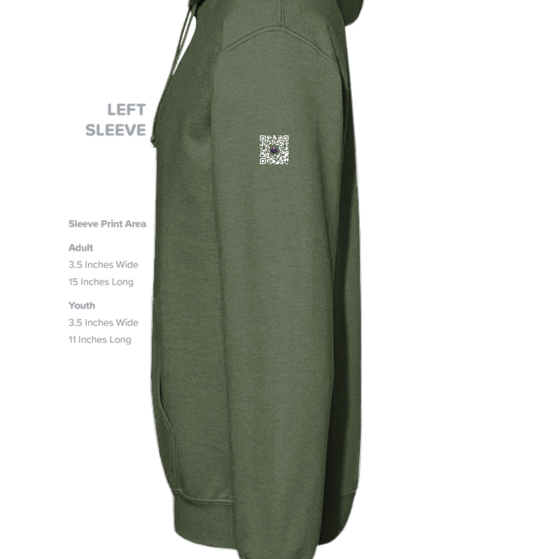 MILITARY GREEN - G185 - SLEEVE_LEFT