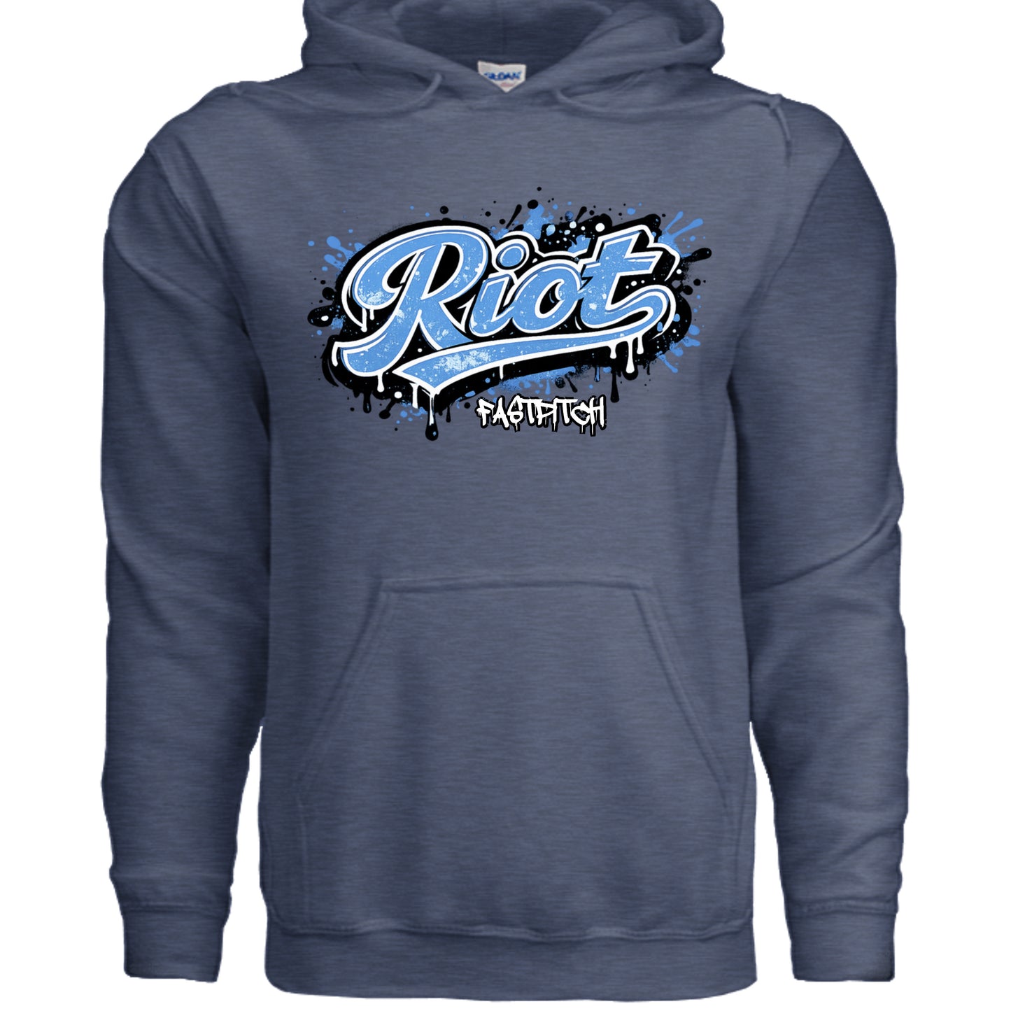 Heather Sport Dark Navy - G185 - FRONT