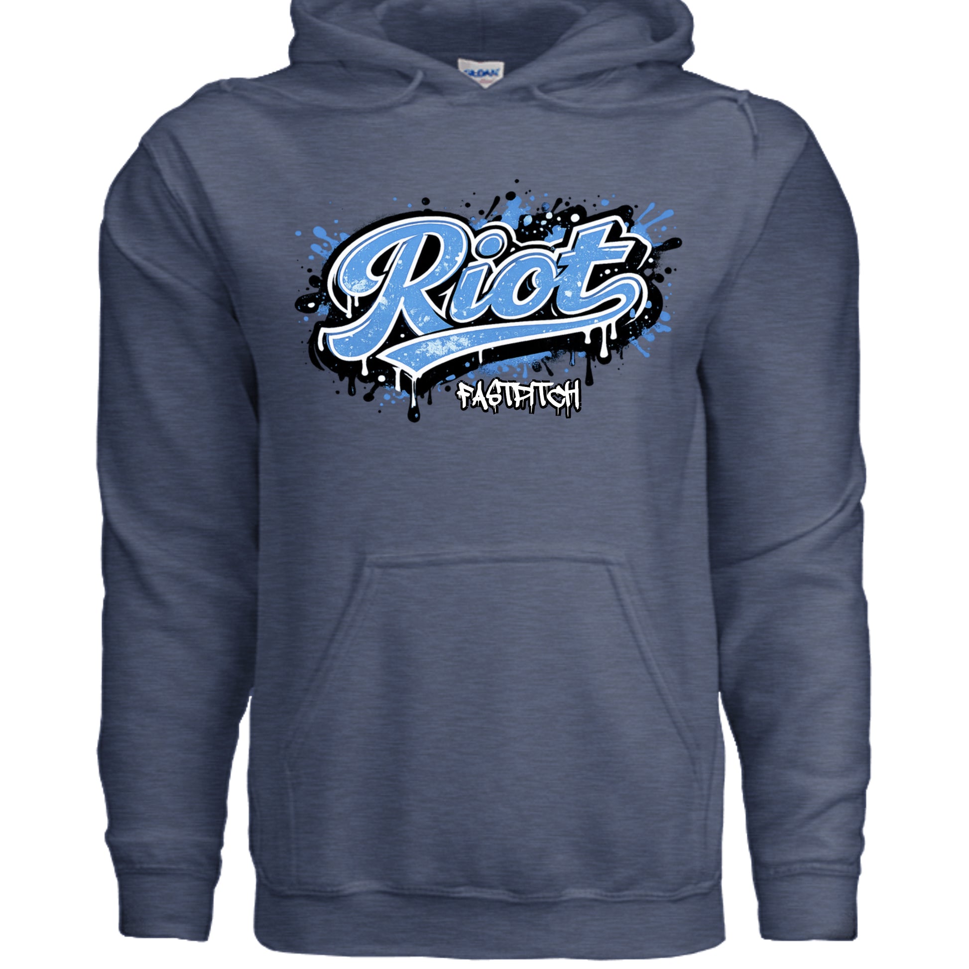 Heather Sport Dark Navy - G185 - FRONT