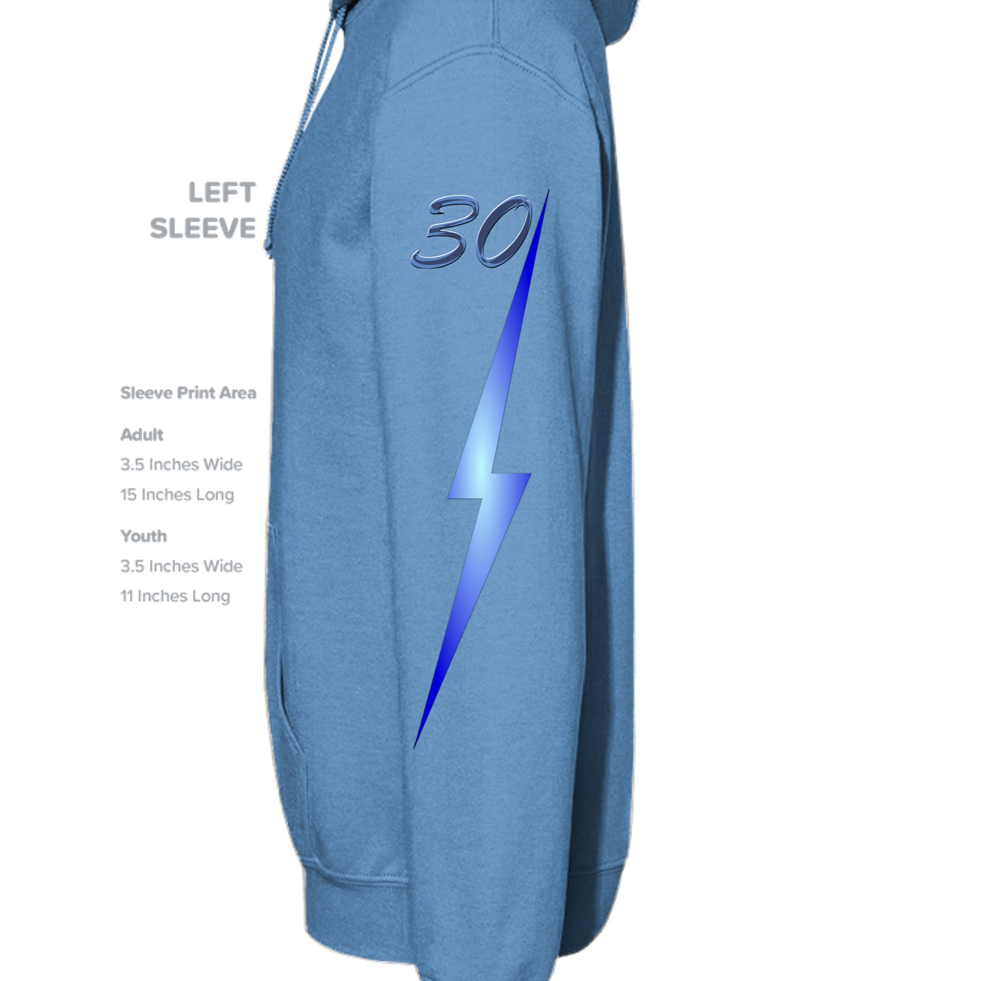 CAROLINA BLUE - G186 - SLEEVE_LEFT